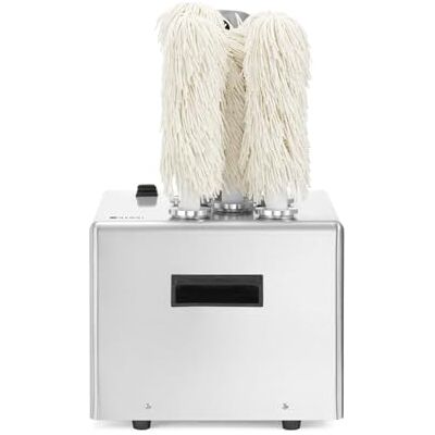 HENDI Elektrisk glaspolermaskin, professionell maskin med 5 roterande rullar för polering och torkning av glaskoppar och koppar, 220–240 V, 50/60 Hz, 1350 W, 330 x 305 x (H)504 mm, rostfritt stål HENDI Elektrisk glaspolermaskin, professionell maskin med 5 roterande rullar för polering och torkning av glaskoppar och koppar, 220–240 V, 50/60 Hz, 1350 W, 330 x 305 x (H)504 mm, rostfritt stål