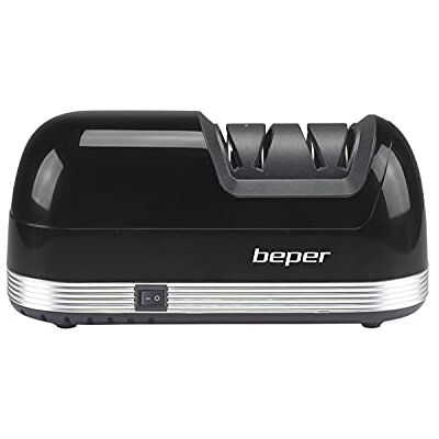 BEPER P102ACP010 Elektrisk knivslipare, 40W, Diamantblad, 2 skärpningssteg, Halkfri bas, Magnetfack för insamling av avfall, Svart BEPER P102ACP010 Elektrisk knivslipare, 40W, Diamantblad, 2 skärpningssteg, Halkfri bas, Magnetfack för insamling av avfall, Svart