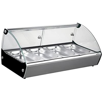 LACOR 69602 Termal Vitrin, Livsmedelsram, Kristall, 500 W, Kapacitet: 4xGN 1/3, Dimbar termostat: 30ºC-90ºC, Rostfritt stål, Transparent LACOR 69602 Termal Vitrin, Livsmedelsram, Kristall, 500 W, Kapacitet: 4xGN 1/3, Dimbar termostat: 30ºC-90ºC, Rostfritt stål, Transparent