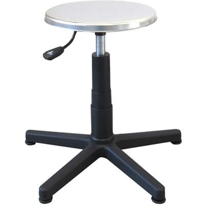GIMA 27949 Pall med rostfri sits och fötter, 45-64 cm, justerbar höjd GIMA 27949 Pall med rostfri sits och fötter, 45-64 cm, justerbar höjd