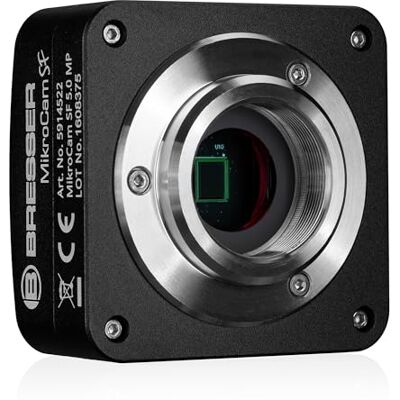 Bresser MikroCam SF 5,0 MP mikroskopkamera med Sony IMX335-sensor, C-fäste, upp till 26 fps, med adaptrar och programvara Bresser MikroCam SF 5,0 MP mikroskopkamera med Sony IMX335-sensor, C-fäste, upp till 26 fps, med adaptrar och programvara