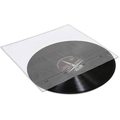 Dynavox LP-skiva innerskal 50-pack, klar, arkivkvalitet, vinylfodral för LP:er Dynavox LP-skiva innerskal 50-pack, klar, arkivkvalitet, vinylfodral för LP:er