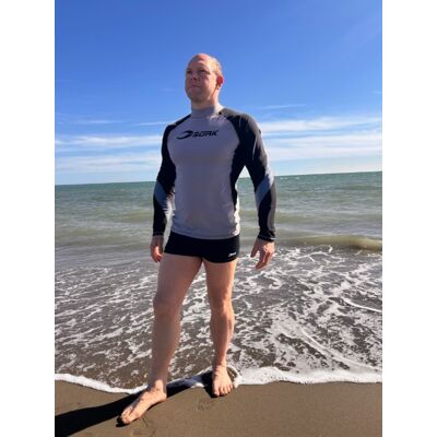 Uv-Tröja Herr Med Lång Ärm Svart/grå/blå - Soak (Storlek: L) Uv-Tröja Herr Med Lång Ärm Svart/grå/blå - Soak (Storlek: L)