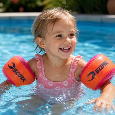 Soak Armpuffar Armringar Runda Rosa/orange Soak Armpuffar Armringar Runda Rosa/orange