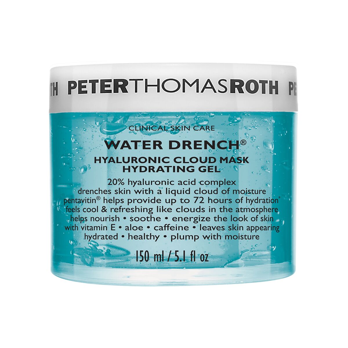 Peter Thomas Roth Water Drench Hyaluronic Cloud Mask Hydrating Gel 150 Ml - Babyface.Se