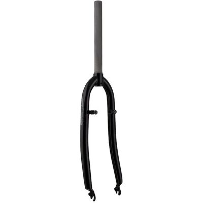 FORCE framgaffel trekking 28" stål 1 1/8" AHEAD 250mm lang V-broms - blank svart FORCE framgaffel trekking 28" stål 1 1/8" AHEAD 250mm lang V-broms - blank svart
