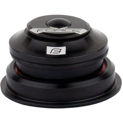 FORCE styrlager tapered 1 1/8''-1 1/2'' semi-integrerat 55 mm svart FORCE styrlager tapered 1 1/8''-1 1/2'' semi-integrerat 55 mm svart