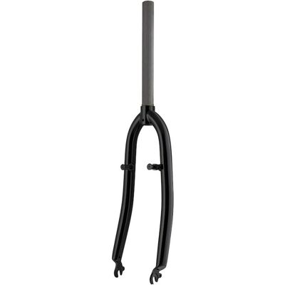 FORCE framgaffel MTB 26" AHEAD 1 1/8" stål 250 mm lang V-broms - blank svart FORCE framgaffel MTB 26" AHEAD 1 1/8" stål 250 mm lang V-broms - blank svart