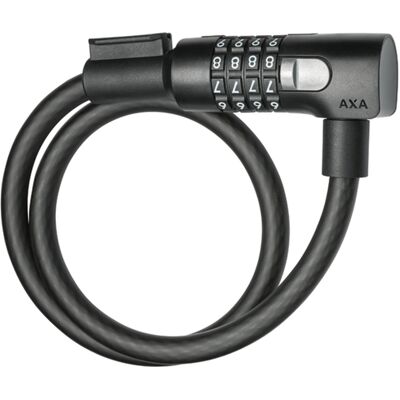 AXA Resolute C12-65 spirallås med kod 65 cm svart AXA Resolute C12-65 spirallås med kod 65 cm svart
