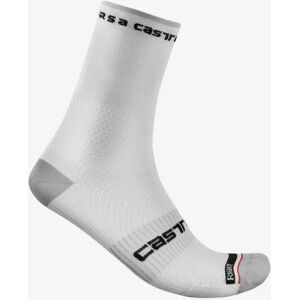 Castelli Rosso Corsa Pro cykelstrumpor vit