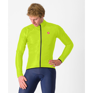 Castelli Squall Shell Jacka - AW24 - Elektrisk Lime / Svart / XS Castelli Squall Shell Jacka - AW24 - Elektrisk Lime / Svart / XS