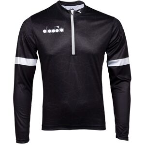 Diadora Valter cykeltröja långärmad svart/vit herr Diadora Valter cykeltröja långärmad svart/vit herr