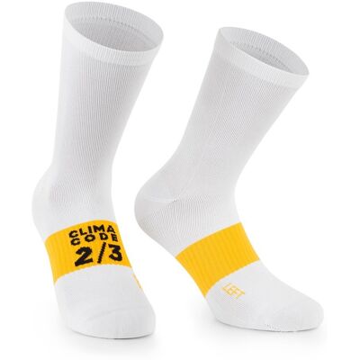 Assos Spring Fall Socks EVO Cykelstrumpor Vit Assos Spring Fall Socks EVO Cykelstrumpor Vit