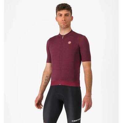 Castelli Essenza kortärmad cykeltröja Bordeaux herr Castelli Essenza kortärmad cykeltröja Bordeaux herr