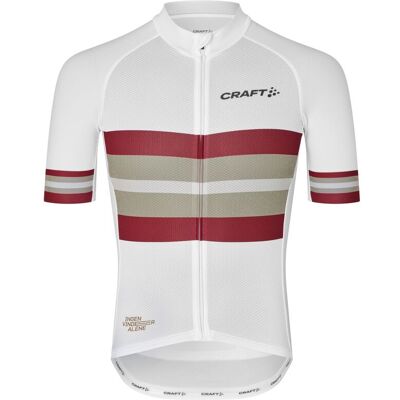 Craft "Ingen vinder alene" EBC 3.0 Aero cykeltröja kortärmad vit herr Craft "Ingen vinder alene" EBC 3.0 Aero cykeltröja kortärmad vit herr