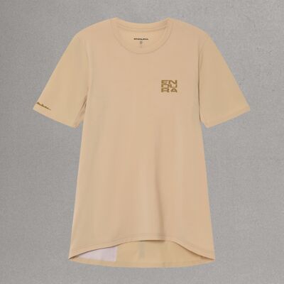 Endura Alltrack Ride Tech Tee cykeltröja korta ärmar beige herr Endura Alltrack Ride Tech Tee cykeltröja korta ärmar beige herr