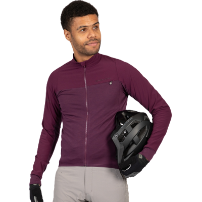 Endura GV500 Långärmad cykeltröja - Aubergine - Gravel, väg, äventyr Endura GV500 Långärmad cykeltröja - Aubergine - Gravel, väg, äventyr
