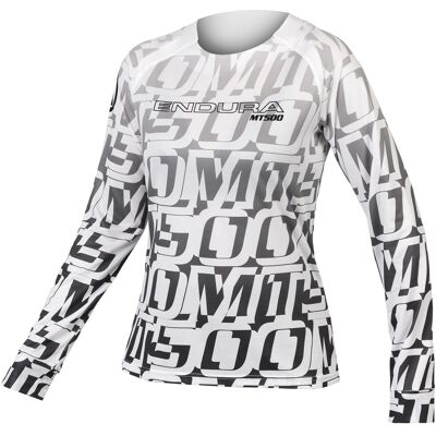 Endura MT500 Print Tee Cykeltröja Svart/vit Endura MT500 Print Tee Cykeltröja Svart/vit