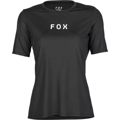 FOX Ranger Wordmark kortärmad cykeltröja svart dam FOX Ranger Wordmark kortärmad cykeltröja svart dam
