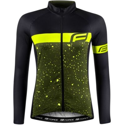 Force Spray Långärmad Cykeltröja till kvinnor Svart / Fluo Force Spray Långärmad Cykeltröja till kvinnor Svart / Fluo