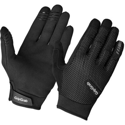 GripGrab Descent Guarded handskar med långa fingrar svart GripGrab Descent Guarded handskar med långa fingrar svart