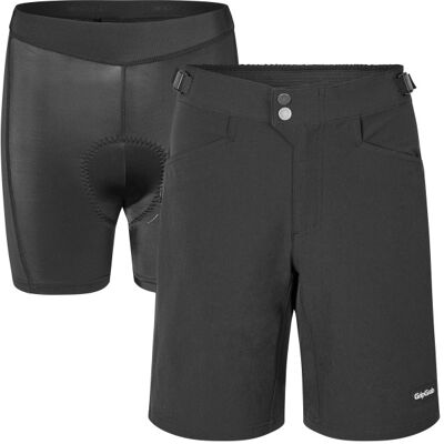 GripGrab Flow 2-i-1 Tekniska Cykelshorts Dam, Svart GripGrab Flow 2-i-1 Tekniska Cykelshorts Dam, Svart