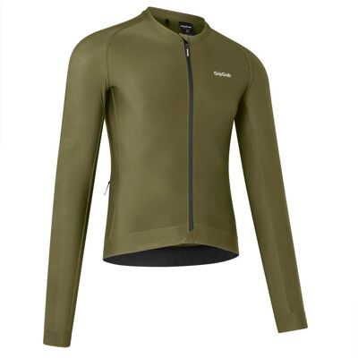 GripGrab PACR långärmad cykeltröja olivgrön GripGrab PACR långärmad cykeltröja olivgrön