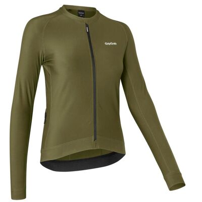 GripGrab PACR långärmad cykeltröja olivgrön dam GripGrab PACR långärmad cykeltröja olivgrön dam