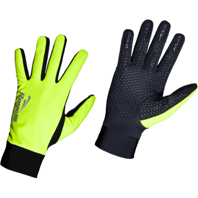 Rogelli Laval handskar svart/gul Rogelli Laval handskar svart/gul