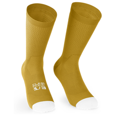 Assos Endurance S11 cykelstrumpor golden yellow unisex Assos Endurance S11 cykelstrumpor golden yellow unisex