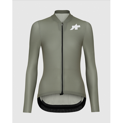Assos UMA GT EVO långärmad cykeltröja S11 edge green dam Assos UMA GT EVO långärmad cykeltröja S11 edge green dam