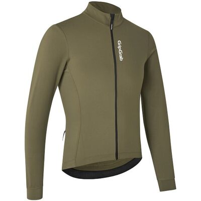 GripGrab RIDE långärmad cykeltröja olive green herr GripGrab RIDE långärmad cykeltröja olive green herr