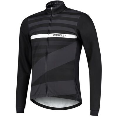 Rogelli Stripe vinterjacka windtex svart/grå/vit herr Rogelli Stripe vinterjacka windtex svart/grå/vit herr
