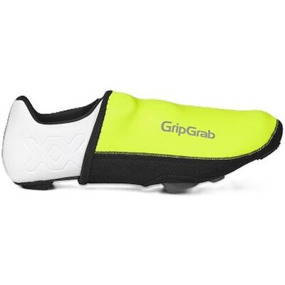 GripGrab PACR vindtäta skoöverdrag Hi-Vis vit och gul GripGrab PACR vindtäta skoöverdrag Hi-Vis vit och gul