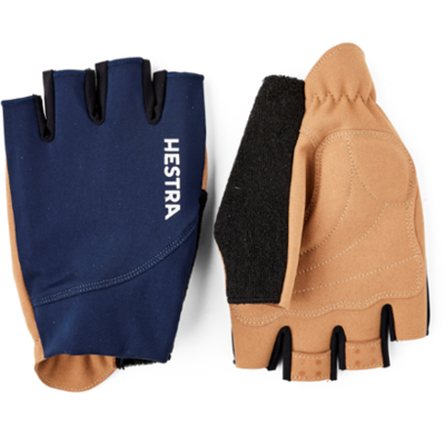 Hestra Spiro Short cykelhandskar navy/tan unisex Hestra Spiro Short cykelhandskar navy/tan unisex