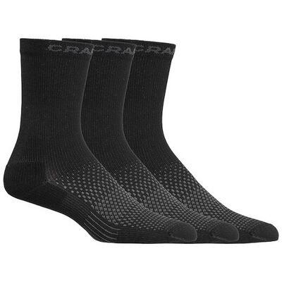 Craft Active High cykelstrumpor 3-pack svart Craft Active High cykelstrumpor 3-pack svart
