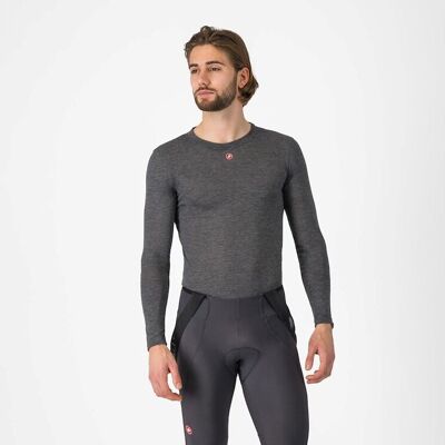 Castelli Medio LS underställströja melange gray herr Castelli Medio LS underställströja melange gray herr