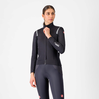 Castelli Perfetto RoS 3 cykeljacka light black/silver reflex dam Castelli Perfetto RoS 3 cykeljacka light black/silver reflex dam