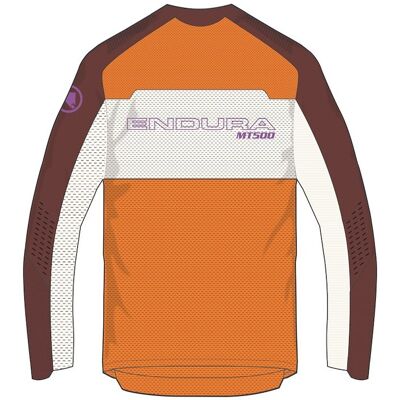 Endura MT500 Burner Lite cykeltröja långa ärmar orange herr Endura MT500 Burner Lite cykeltröja långa ärmar orange herr
