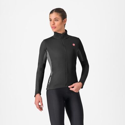 Castelli Entrata 2 cykeljacka light black/dark gray dam Castelli Entrata 2 cykeljacka light black/dark gray dam