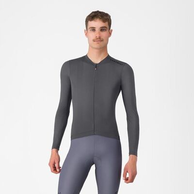 Castelli Espresso 2 LS cykeltröja långa ärmar smoky grey herr Castelli Espresso 2 LS cykeltröja långa ärmar smoky grey herr