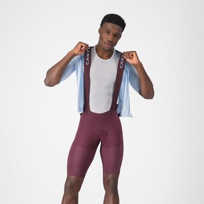 Castelli Premio Evo bibshorts deep bordeaux/winter sky herr Castelli Premio Evo bibshorts deep bordeaux/winter sky herr