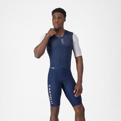 Castelli Saturday Morning Skinsuit belgian blue/white herr Castelli Saturday Morning Skinsuit belgian blue/white herr