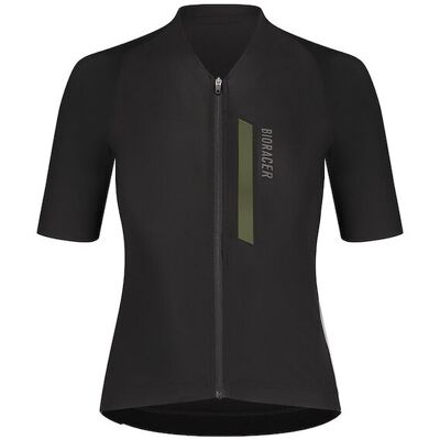 Bioracer Icon gravel cykeltröja kortärmad black/olive green dam Bioracer Icon gravel cykeltröja kortärmad black/olive green dam