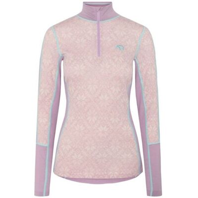 Kari Traa Anna baselayer half zip tröja merino bloom purple dam Kari Traa Anna baselayer half zip tröja merino bloom purple dam