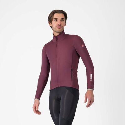 Castelli Alpha 150 cykeljacka deep bordeaux/clay herr Castelli Alpha 150 cykeljacka deep bordeaux/clay herr