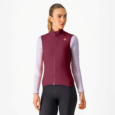 Castelli Espresso cykelväst deep bordeaux dam Castelli Espresso cykelväst deep bordeaux dam
