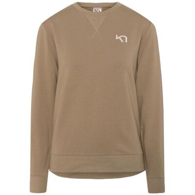 Kari Traa Kari Crew sweatshirt beige dam Kari Traa Kari Crew sweatshirt beige dam