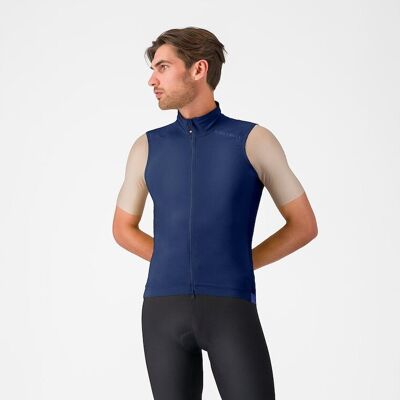 Castelli Espresso 2 cykelväst belgian blue herr Castelli Espresso 2 cykelväst belgian blue herr