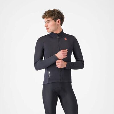 Castelli Entrata 2 cykeljacka light black/dark grey herr Castelli Entrata 2 cykeljacka light black/dark grey herr